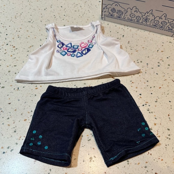Build-A-Bear Jeweled Tank Top and‎ Shorts, Bunny Plush NOT Included - Picture 3 of 10